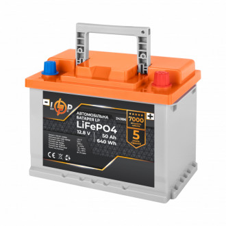 Автомобильный аккумулятор литиевый LP LiFePO4 (+ справа) 12V - 50 Ah