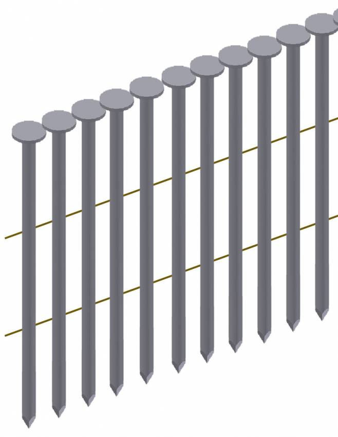 Гвоздь рифленый в бобине Prebena типа CNW 2,5/70 (7,2 тис. шт.)-CNW 2,5/70 BkRl х 7,2