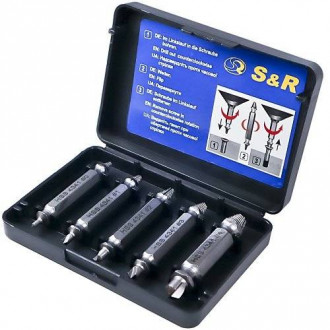  Набор экстракторов S&amp;R Meister 5 шт 0-1-2-3-4, в блистере L50мм-[articul]