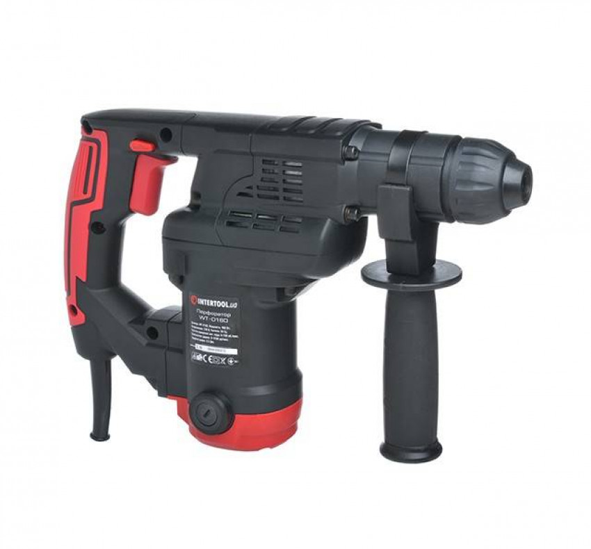 Перфоратор 900 Вт, 3.5 Дж, 0-930 об/мин, 0-5100 уд/мин, 3 режима INTERTOOL WT-0160-WT-0160