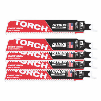 Полотно для шабельних пил TORCH CARBIDE NITRUS MILWAUKEE, 150х3,1мм, (5шт), (метал)-[articul]