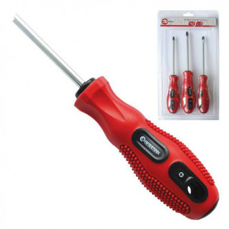 Набір викруток 3ед. (SL5 * 100, PH1 * 100, PH2 * 100) Cr-V INTERTOOL VT-2004-[articul]