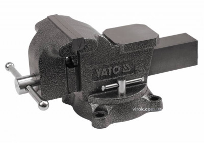 Тиски слесарные вращающиеся с ковковой YATO, b= 150 мм, m= 19 кг-[articul]