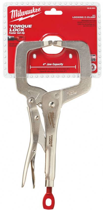 Струбцина Torque Lock MILWAUKEE, 280мм 101,6мм (неподвижные губки)-4932471728