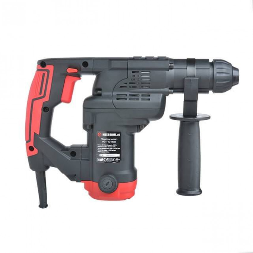 Перфоратор 900 Вт, 3.5 Дж, 0-930 об/мин, 0-5100 уд/мин, 3 режима INTERTOOL WT-0160-WT-0160