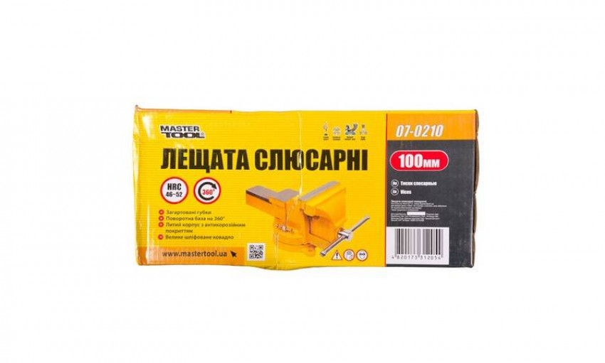 MasterTool Давление слесарное поворотное 100 мм, ст.: 07-0210-07-0210