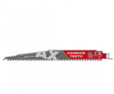 Полотно для шабельних пил AX CARBIDE MILWAUKEE, 230мм/5мм, (5шт), (деревина з цвяхами)-[articul]