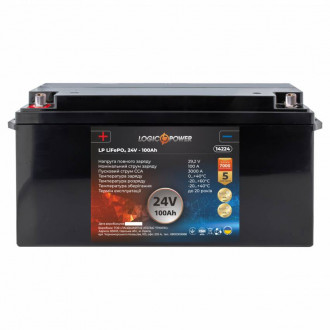 Аккумулятор для автомобиля литиевый LP LiFePO4 24V - 100 Ah (+ слева)-[articul]