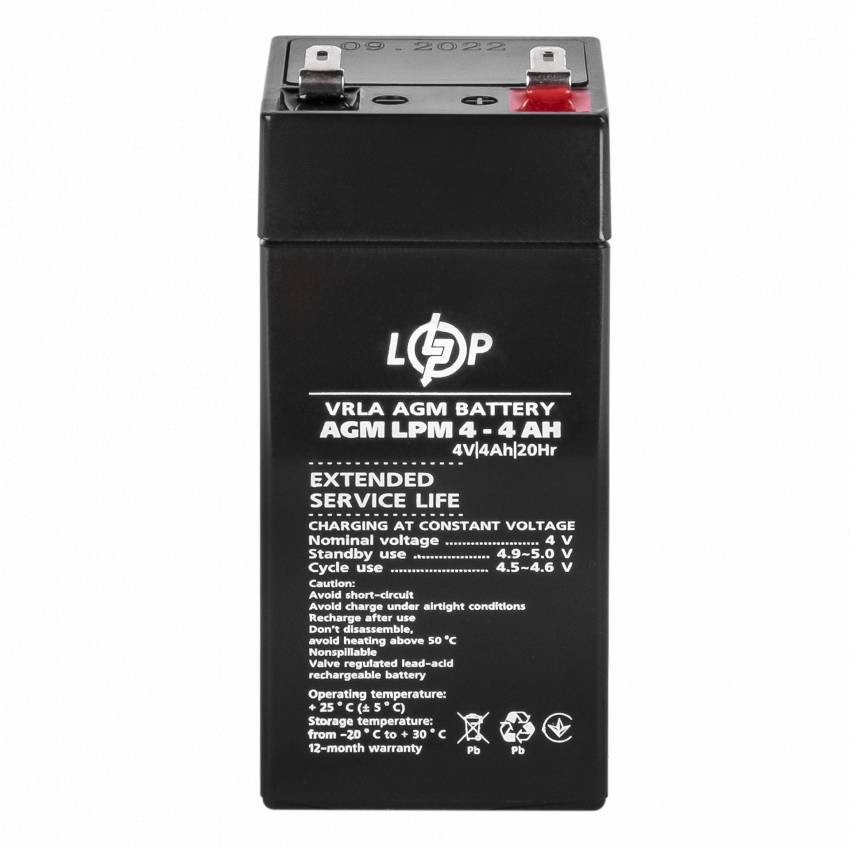 Акумулятор AGM LPM 4V - 4 Ah-