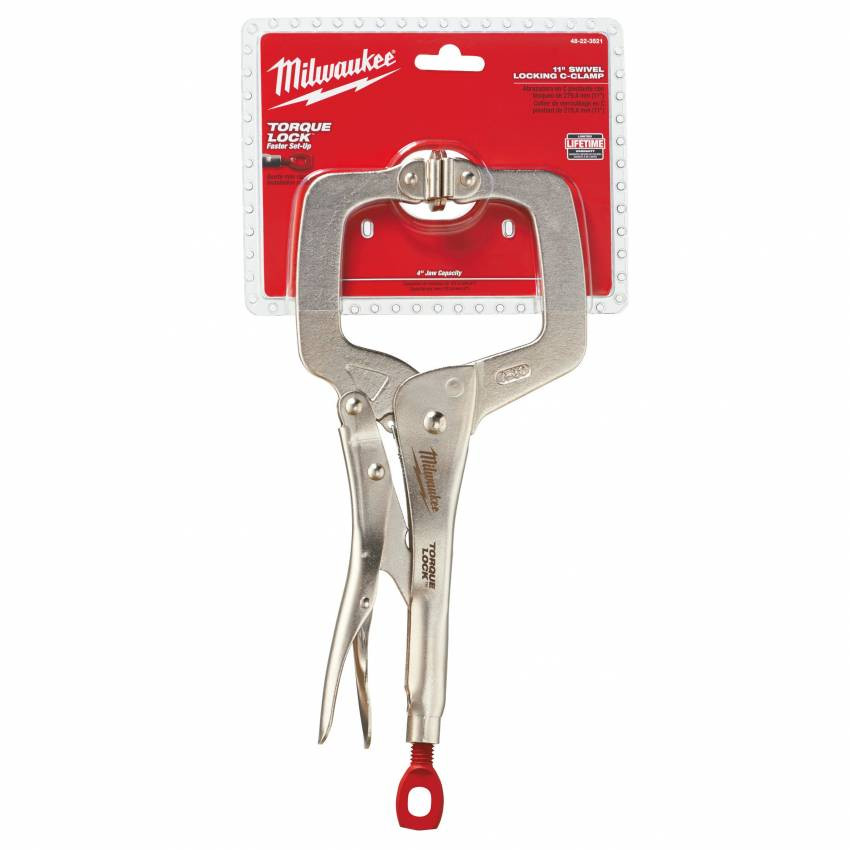 Струбцина Torque Lock MILWAUKEE, 280мм, (шарнирные губки)-4932471727