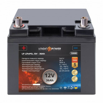 Аккумулятор для автомобиля литиевый LP LiFePO4 12V - 36 Ah (+ слева)-[articul]