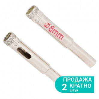 Коронки алмазные по керамике и стеклу Ø8мм Sigma (1541081)-[articul]