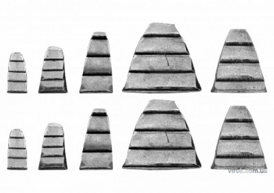 Клинья для молотков VOREL 28 x 32, 25 x 21, 25 x 12, 18 x 10, 17 x 8; 10 шт-[articul]