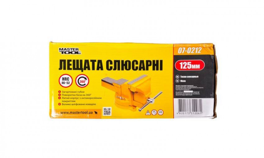 MasterTool Давление слесарное поворотное 125 мм, ст.: 07-0212-07-0212