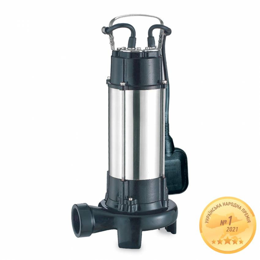 Насос канализационный 1.8 кВт Hmax 10м Qmax 400л/мин (с ножом) AQUATICA (773334)-773334