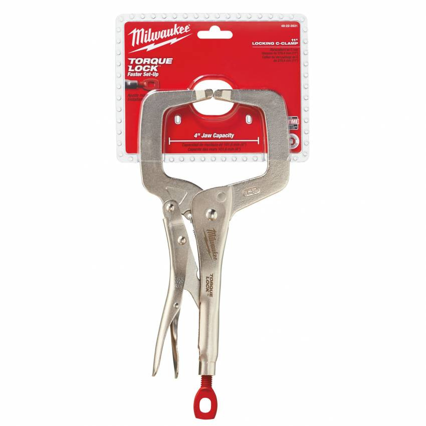 Струбцина Torque Lock MILWAUKEE, 280мм 101,6мм (неподвижные губки)-4932471728