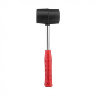 Киянка резиновая 450 г, 65 мм, черная резина, металлич. ручка INTERTOOL HT-0231-[articul]