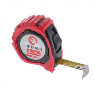 Рулетка с фиксатором 5м*19мм &quot;Магнит&quot; INTERTOOL MT-0505-[articul]