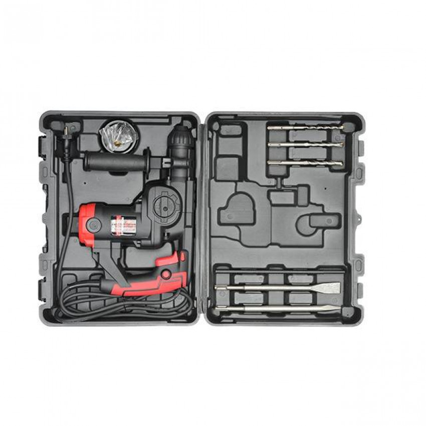 Перфоратор 900 Вт, 3.5 Дж, 0-930 об/мин, 0-5100 уд/мин, 3 режима INTERTOOL WT-0160-WT-0160