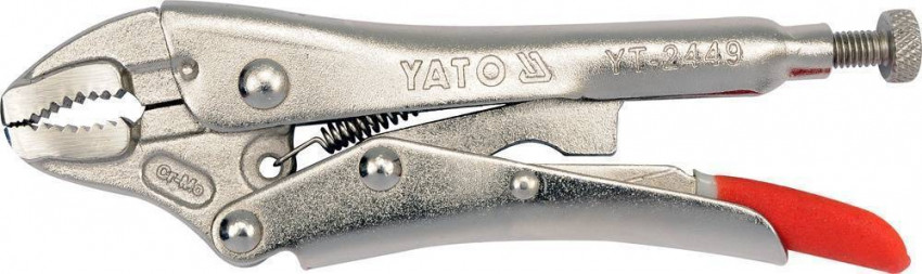 Клещи зажимные YATO Cr-Mo, l=125 мм [6/24]-YT-2449