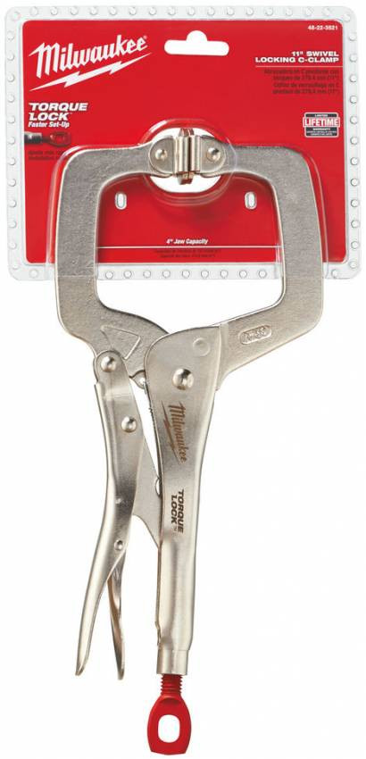 Струбцина Torque Lock MILWAUKEE, 280мм, (шарнирные губки)-4932471727