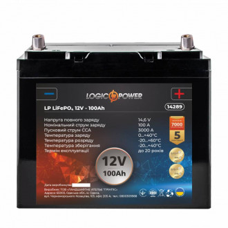 Аккумулятор для автомобиля литиевый LP LiFePO4 12V - 100 Ah (+ справа)-[articul]