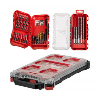 Набір біт ShW та бурів  SDS-PLUS MX4 MILWAUKEE у органайзері PACKOUT (4932498297/4932492004/4932471065)-[articul]