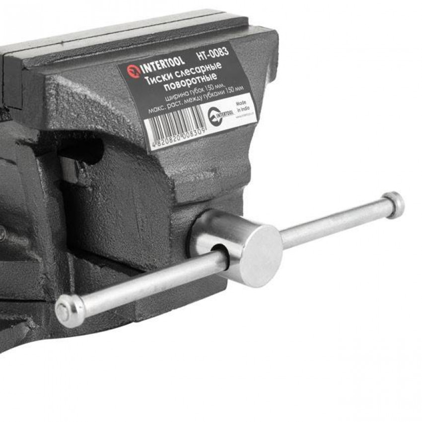 Лещата слюсарні поворотні 150 мм INTERTOOL HT-0083-HT-0083
