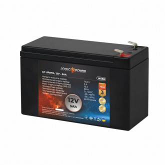Аккумулятор LP LiFePО4 12V (12,8V) - 5 Ah (64Wh)-[articul]