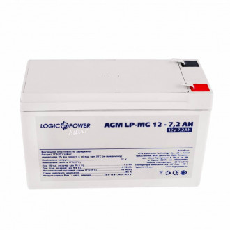 Аккумулятор мультигелевый LP-MG 12V - 7.2 Ah Silver