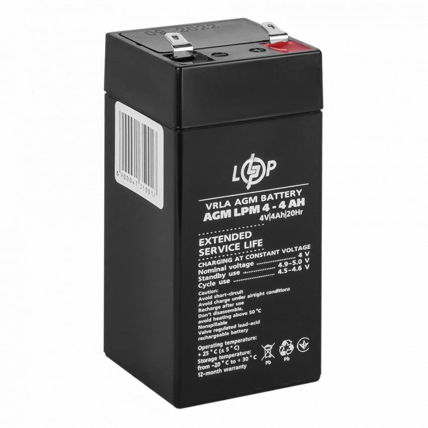Акумулятор AGM LPM 4V - 4 Ah-