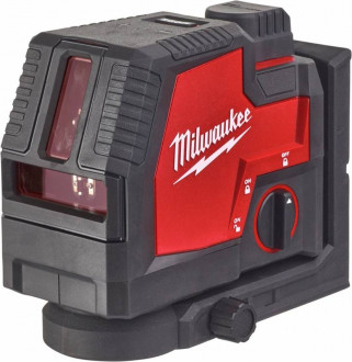 Линейно-точечный лазерный нивелир аккумуляторный MILWAUKEE, L4 CLLP-301C ( micro-USB, 1акум.Х3Аг, кейс)