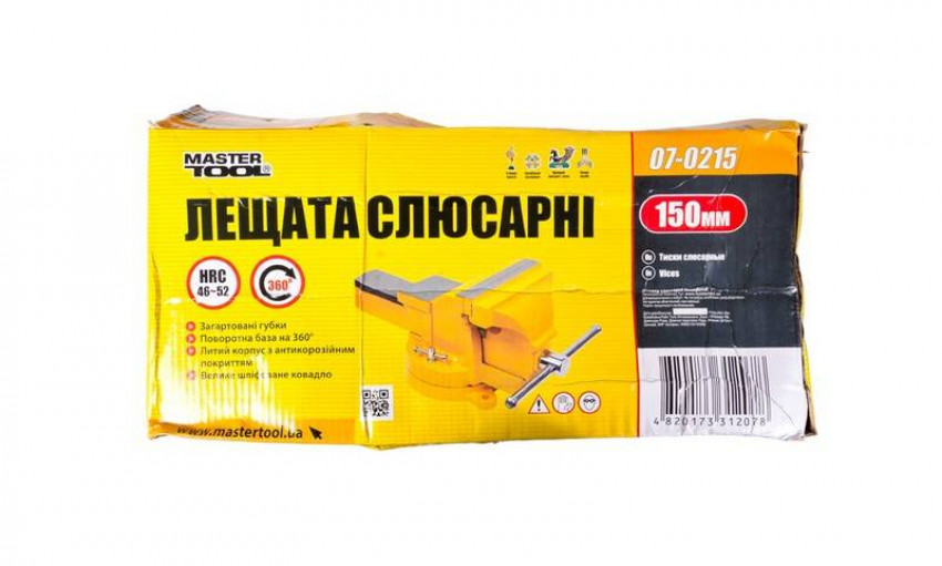 MasterTool Давление слесарное поворотное 150 мм, ст.: 07-0215-07-0215
